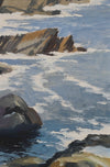 Mid Century Seascape Oil Painting By L Smidt Sweden