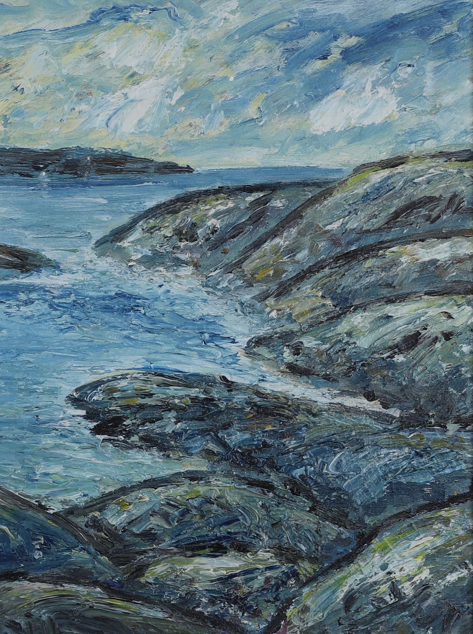 Mid Century Vintage Oil Painting From Sweden Vintage Art Room