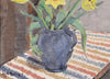 Mid Century Original Still Life Oil Painting From Sweden 1955