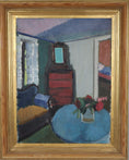 Load image into Gallery viewer, Mid Century Interior Oil Painting From Sweden
