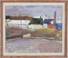 Original Landscape Oil Painting Vintage Mid Century By E Olsson Sweden