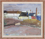 Original Landscape Oil Painting Vintage Mid Century By E Olsson Sweden