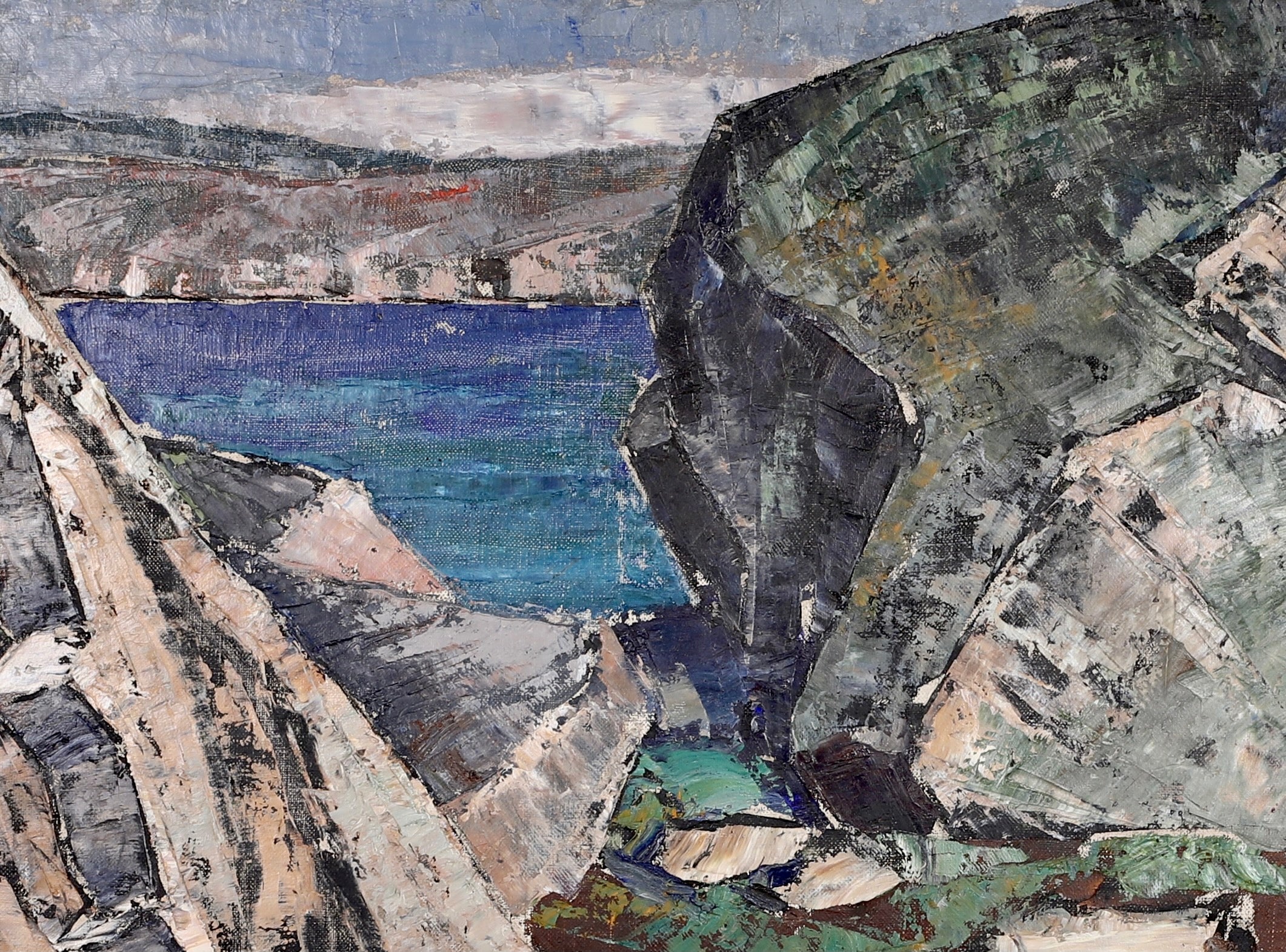 Mid Century Oil Painting By T Torstensson From Sweden