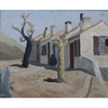 Mid Century Landscape Oil Painting from Sweden Free Shipping