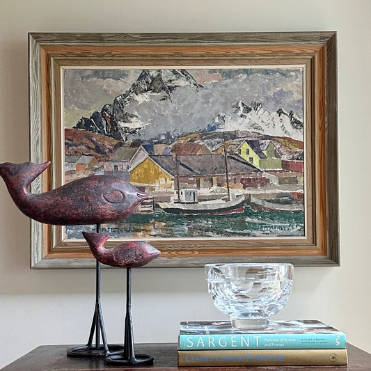 Mid Century Oil Painting By T Torstensson From Sweden