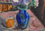 Vintage Still Life Oil Painting From Sweden by KE Ohlsson