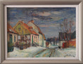 Load image into Gallery viewer, Colorful Vintage Original Oil Painting From Sweden
