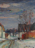 Load image into Gallery viewer, Colorful Vintage Original Oil Painting From Sweden
