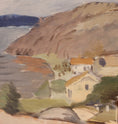 Load image into Gallery viewer, Mid Century Original Coastal Oil Painting From Sweden
