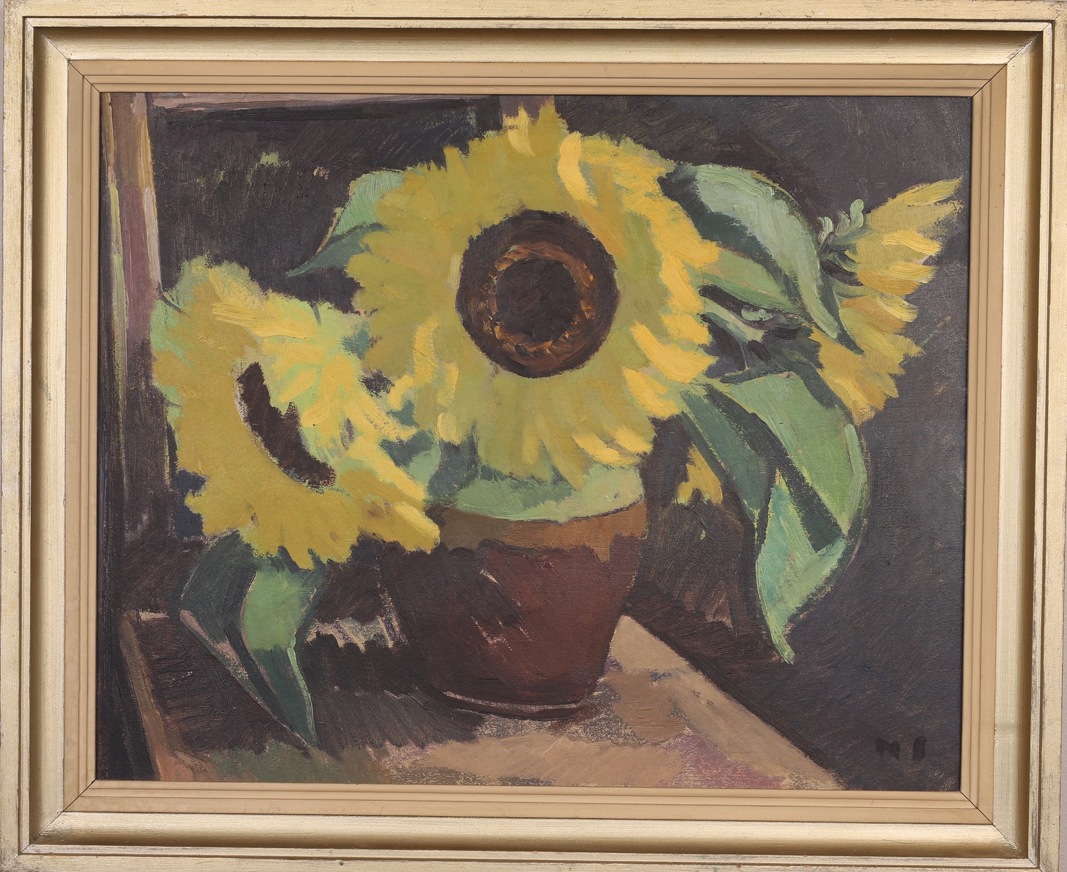Vintage Still Life Oil Painting From Sweden by N Soneson