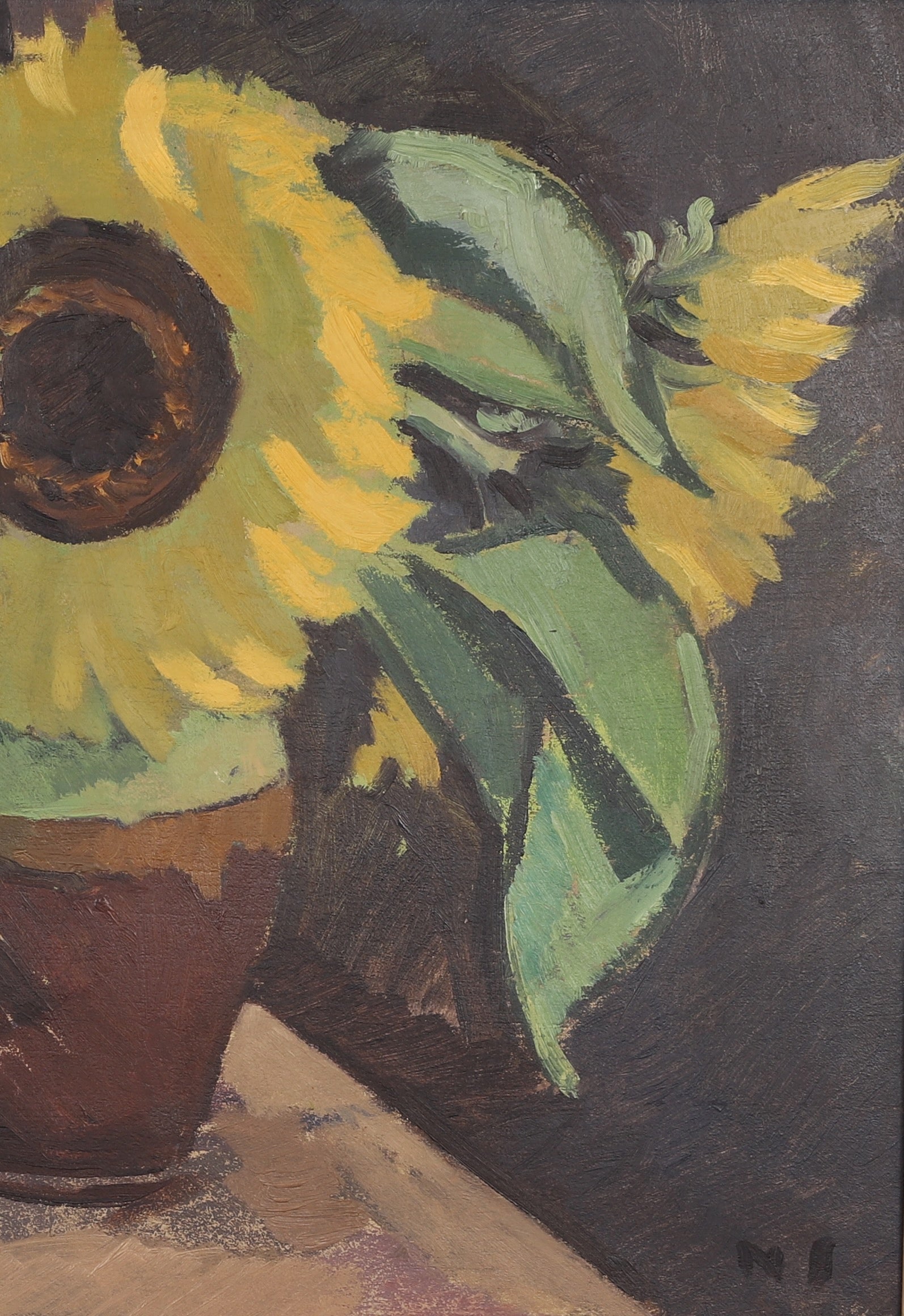 Vintage Still Life Oil Painting From Sweden by N Soneson