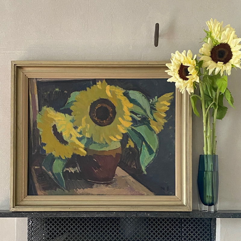 Vintage Still Life Oil Painting From Sweden by N Soneson