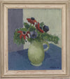 Vintage Mid Century Still Life Oil Painting By S Hjorth Sweden