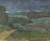 Mid Century Landscape Oil Painting From Sweden 1947