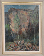 Mid Century Original Landscape Oil Painting From Sweden by A Lindman