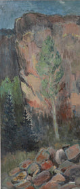 Load image into Gallery viewer, Mid Century Original Landscape Oil Painting From Sweden by A Lindman
