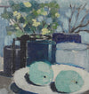 Mid Century Original Still Life Oil Painting From Sweden by Kristiansson