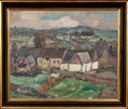 Load image into Gallery viewer, Mid Century Original Landscape Oil Painting By K Ohlsson Sweden 1935
