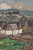 Load image into Gallery viewer, Mid Century Original Landscape Oil Painting By K Ohlsson Sweden 1935
