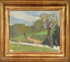 Swedish Vintage Art Original Landscape Oil Painting