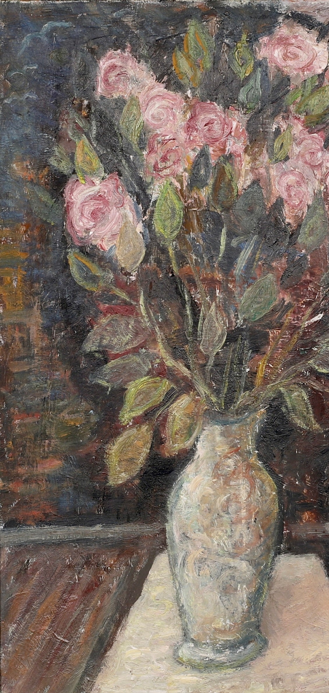 Mid Century Interior Oil Painting From Sweden By A Berg