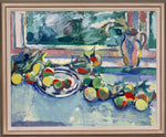 Swedish Vintage Art Still Life Oil Painting 1960