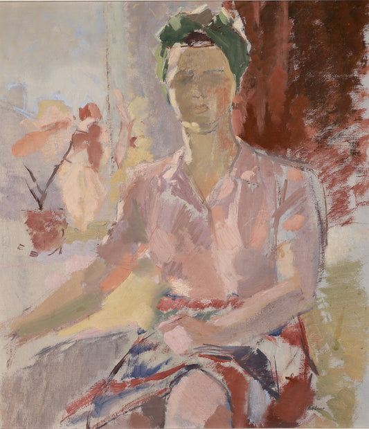 Swedish Vintage Portrait Oil Painting From Sweden By F Holmér