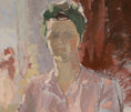 Load image into Gallery viewer, Swedish Vintage Portrait Oil Painting From Sweden By F Holmér
