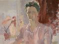 Load image into Gallery viewer, Swedish Vintage Portrait Oil Painting From Sweden By F Holmér
