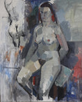 Load image into Gallery viewer, Original Vintage Figurative Oil Painting From Sweden by J Johnsson
