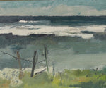 Vintage Seaside Oil Painting From Sweden by J Bören