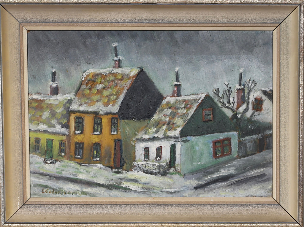 Vintage Art Original Oil Painting by E Cederstam From Sweden