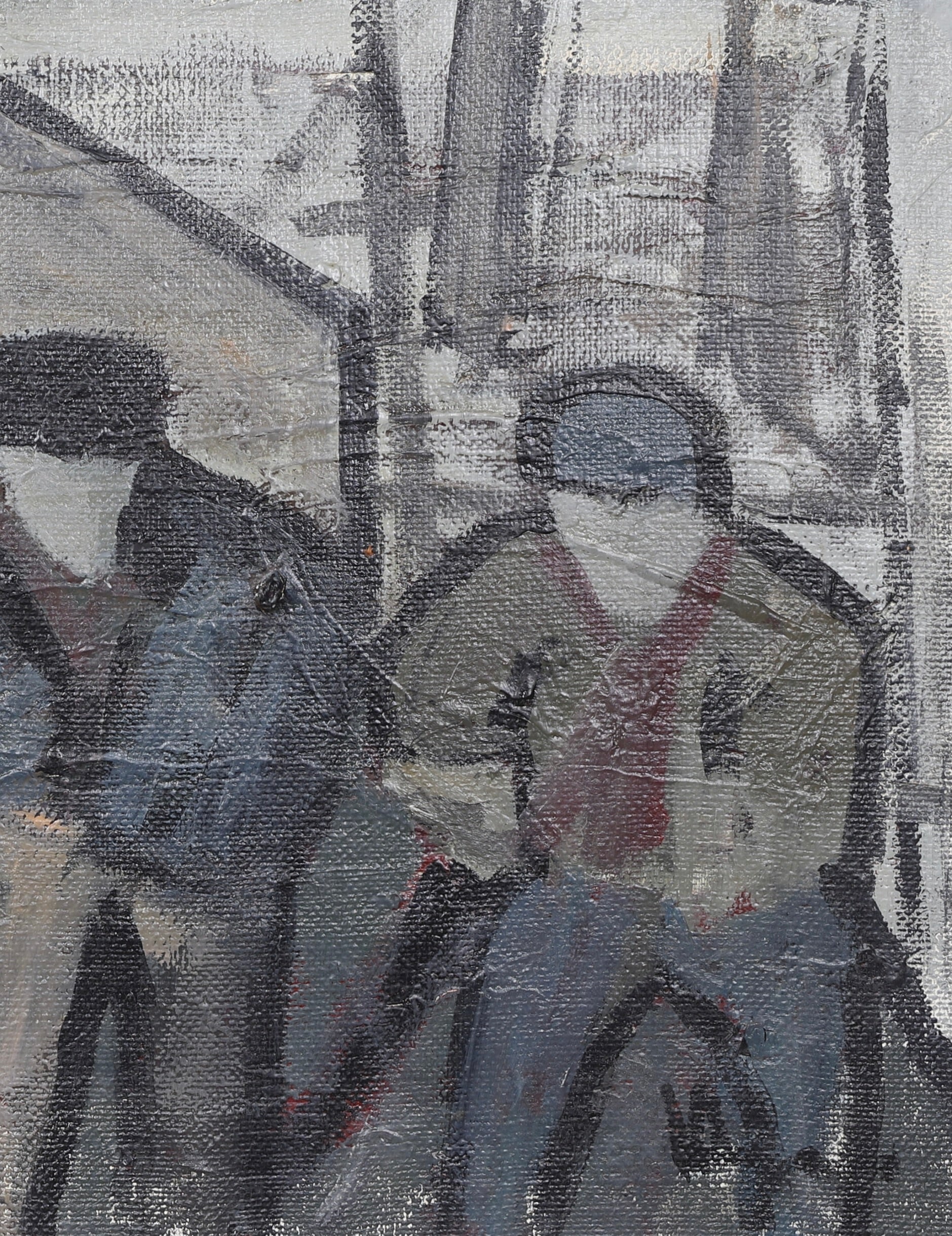 Mid Century Original Oil Painting From Sweden by K Christensen