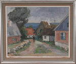 Vintage Art Original Oil Painting From Sweden by I Johansson
