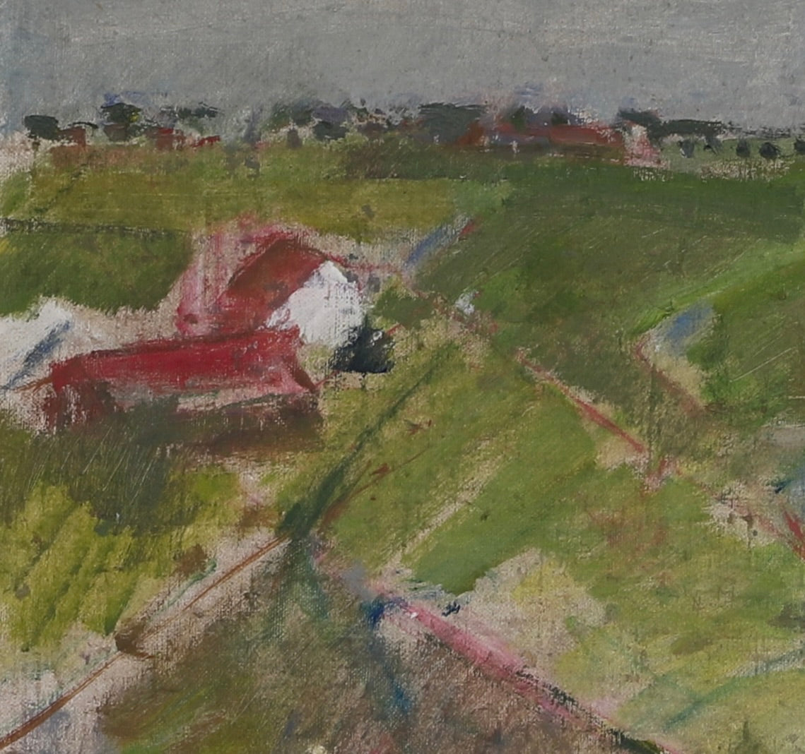 Vintage Art Room Landscape Oil Painting From Sweden by G Lindquist