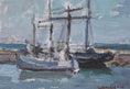 Load image into Gallery viewer, Mid Century Original Sailboat Oil Painting From Sweden
