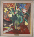 Load image into Gallery viewer, Vintage Art Still Life Mid Century Oil Painting From Sweden
