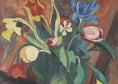 Load image into Gallery viewer, Vintage Art Still Life Mid Century Oil Painting From Sweden
