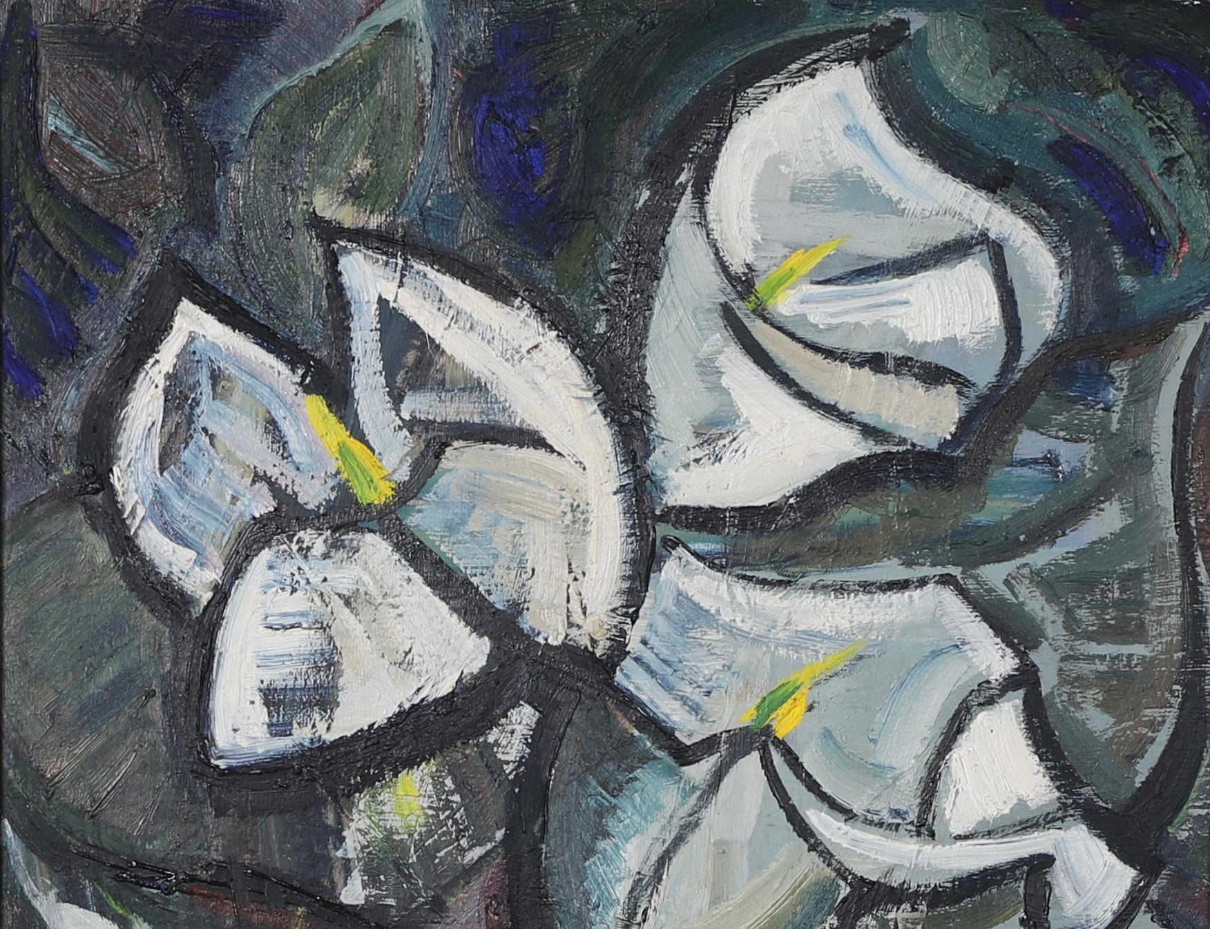 Vintage Mid Century Still Life Oil Painting from Sweden