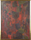 Original Vintage Abstract Oil Painting from Sweden by B Ossler