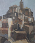 Load image into Gallery viewer, Vintage Art Original Cityscape Oil Painting  From Sweden
