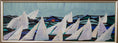 Load image into Gallery viewer, Mid Century Original Sailboat Oil Painting From Sweden 1957
