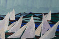 Load image into Gallery viewer, Mid Century Original Sailboat Oil Painting From Sweden 1957
