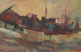 Load image into Gallery viewer, Mid Century Abstract Landscape Oil Painting From Sweden
