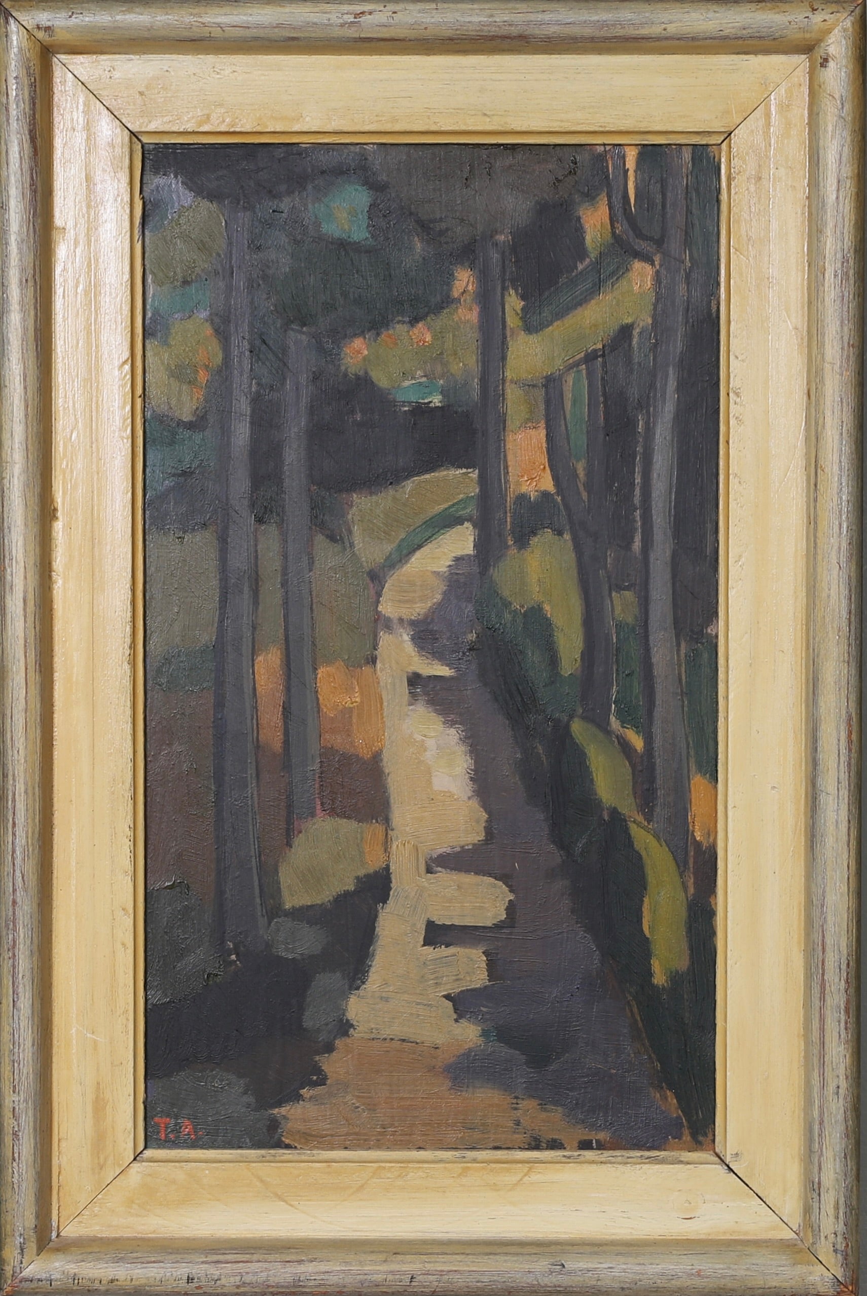 Mid Century Landscape Oil Painting From Sweden