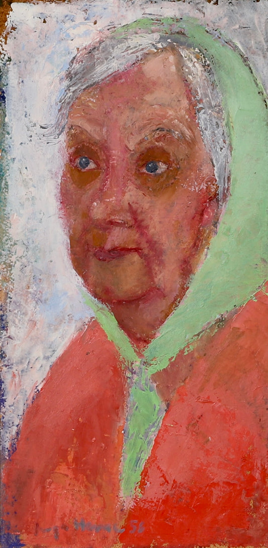 Vintage Artist Portrait By I Hense Sweden 1956