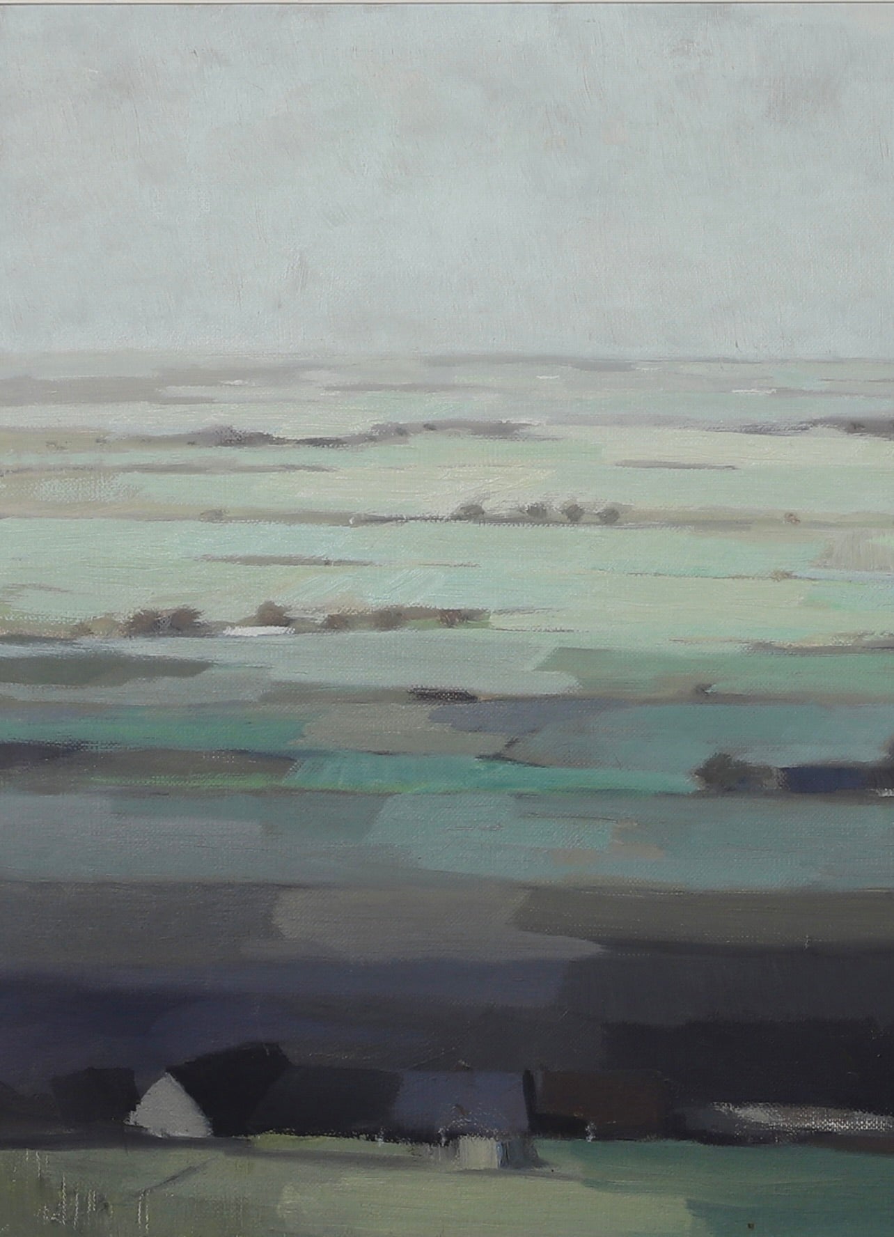 Mid Century Original Landscape Oil Painting from Sweden