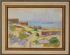 Mid Century Original Coastal Oil Painting From Sweden