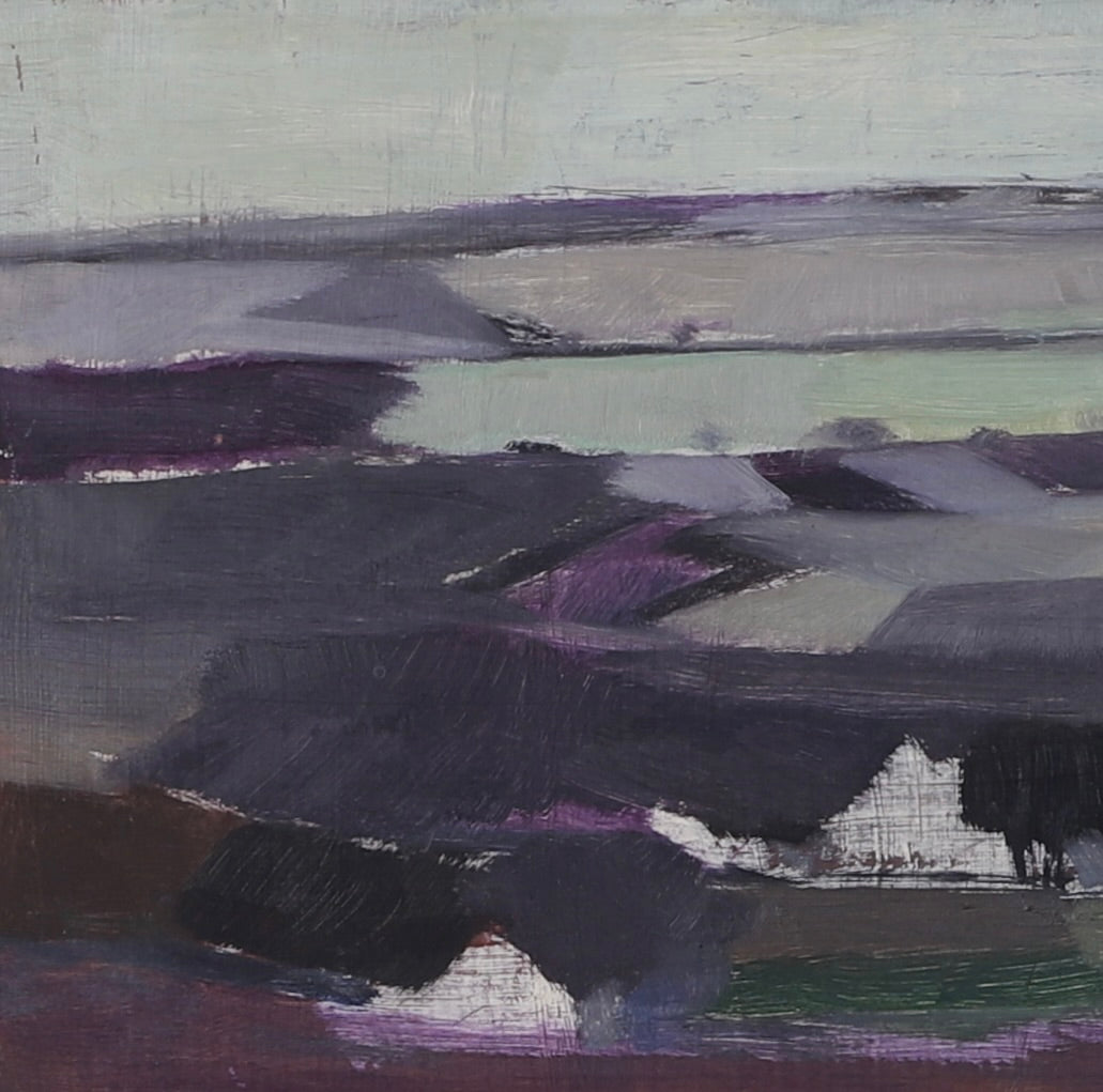 Mid Century Original Landscape Oil Painting from Sweden