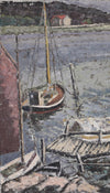 Mid Century Seascape Oil Painting By T Torstensson From Sweden 1937